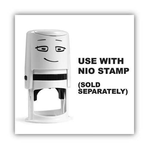 Ink Pad For Nio Stamp With Voucher, 2.75" X 2.75", Fancy Gray.