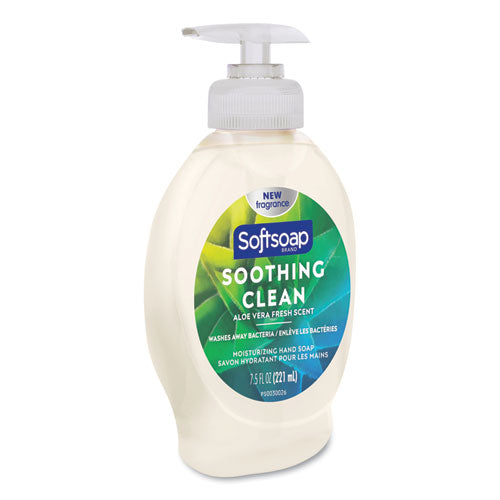 Liquid Hand Soap Pump With Aloe, Clean Fresh 7.5 Oz Bottle.