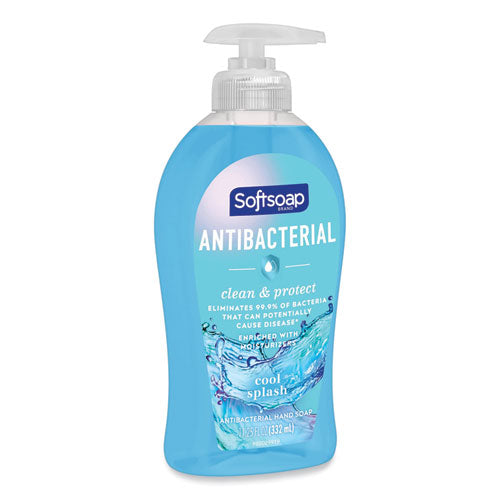 Antibacterial Hand Soap, Cool Splash, 11.25 Oz Pump Bottle.