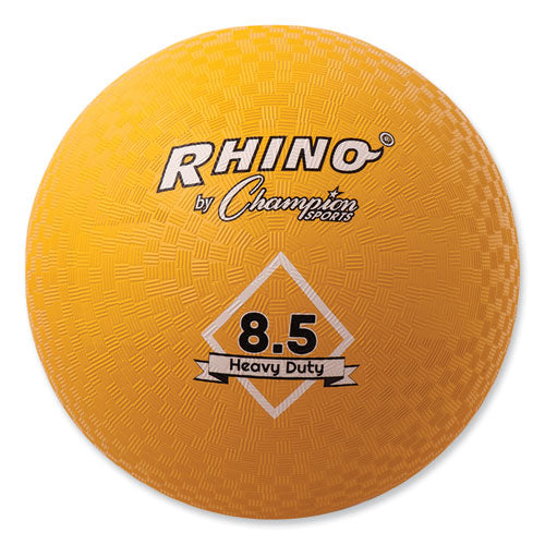 Heavy Duty Playground Ball, 8.5" Diameter, Yellow.