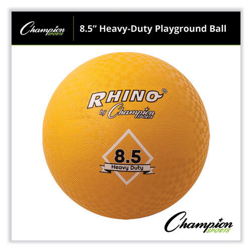 Heavy Duty Playground Ball, 8.5" Diameter, Yellow.