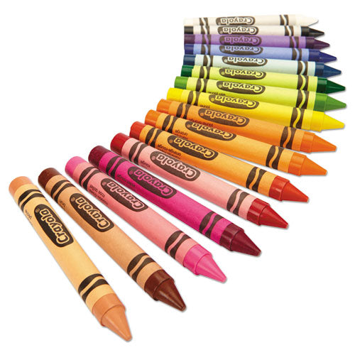 Large Crayons, Lift Lid Box, 16 Colors/box.