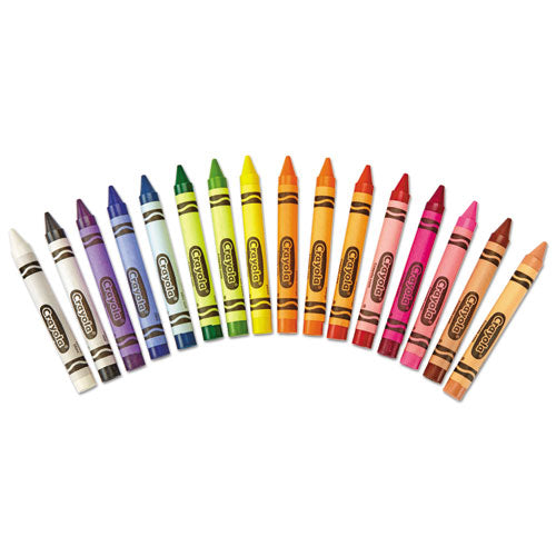 Large Crayons, Lift Lid Box, 16 Colors/box.