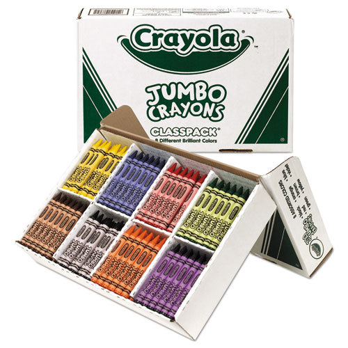 Jumbo Classpack Crayons, 25 Each Of 8 Colors, 200/set.