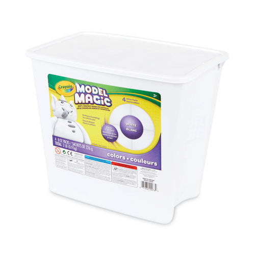 Model Magic Modeling Compound, 8 Oz Packs, 4 Packs, White, 2 Lbs.