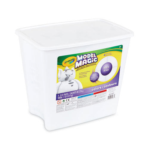 Model Magic Modeling Compound, 8 Oz Packs, 4 Packs, White, 2 Lbs.