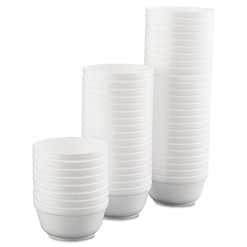 Insulated Foam Bowls, 12 Oz, White, 50/pack, 20 Packs/carton.