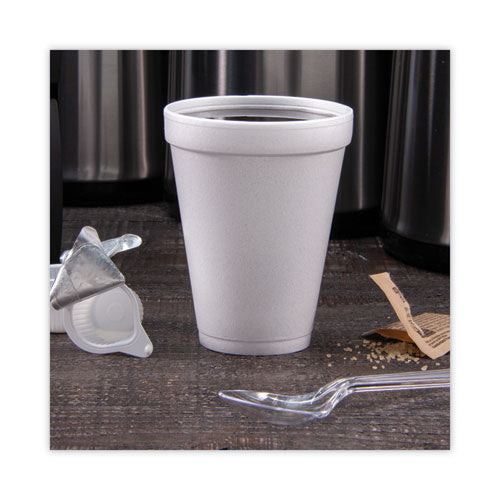 Foam Drink Cups, 12 Oz, White, 25/pack.