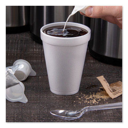 Foam Drink Cups, 12 Oz, White, 25/bag, 40 Bags/carton.