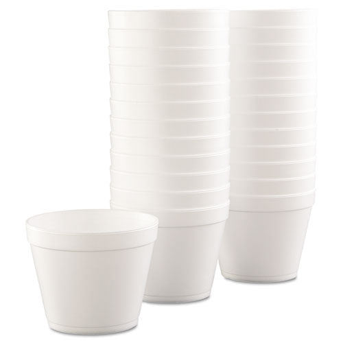 Foam Containers, 24 Oz, White, 25/bag, 20 Bags/carton.