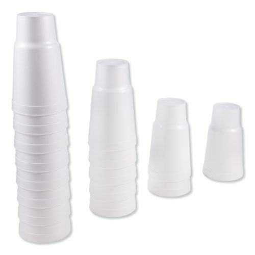 Foam Drink Cups, 32 Oz, White, 16/bag, 25 Bags/carton.