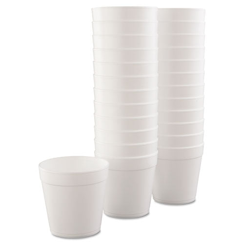 Foam Containers, 32 Oz, White, 25/bag, 20 Bags/carton.