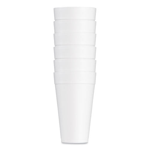 Foam Drink Cups, 32 Oz, White, 25/bag, 20 Bags/carton.