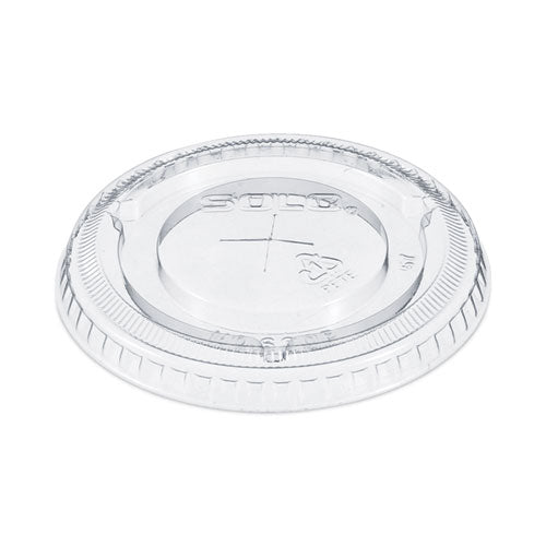 Straw-slot Cold Cup Lids, Fits 10 Oz Cups, Clear, 100 Pack, 25 Packs/carton.