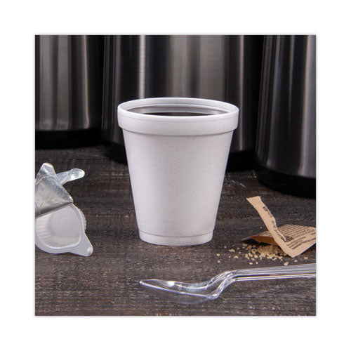 Foam Drink Cups, 8 Oz, White, 25/pack.