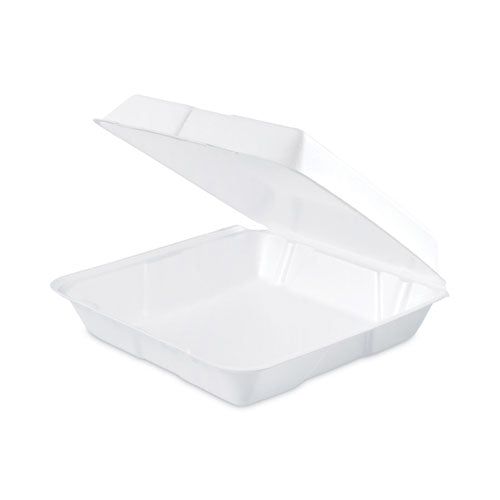 Insulated Foam Hinged Lid Containers,1-compartment, 9.3 X 9.5 X 3, White, 200/pack, 2 Packs/carton