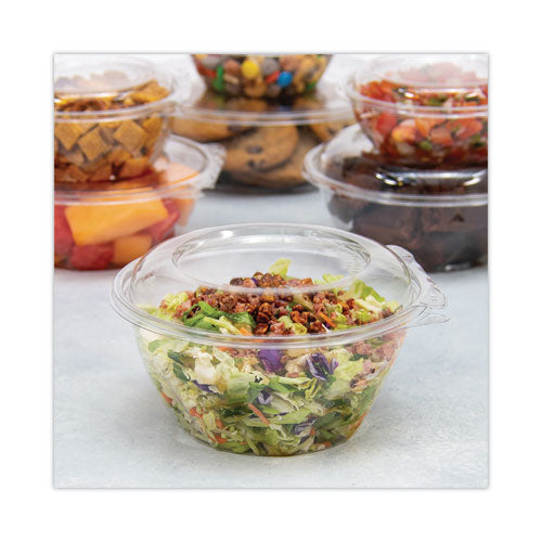 Tamper-resistant, Tamper-evident Bowls With Dome Lid,32 Oz, 7" Diameter X 3.4"h, Clear, Plastic, 150/carton