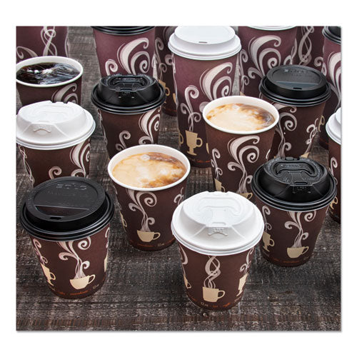 Thermoguard Insulated Paper Hot Cups, 12 Oz, Steam Print, 600/carton.