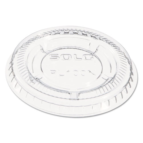 Portion/souffle Cup Lids, Fits 0.5 Oz To 1 Oz Cups, Pet, Clear, 125 Pack, 20 Packs/carton.