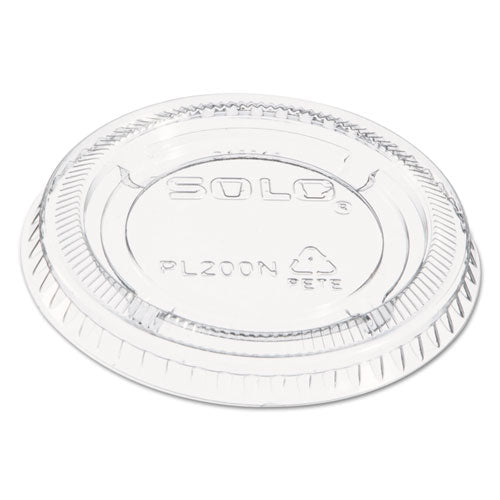 Portion/souffle Cup Lids, Pet, Fits 1.5 Oz To 2.5 Oz Cups, Clear, 2,500/carton.