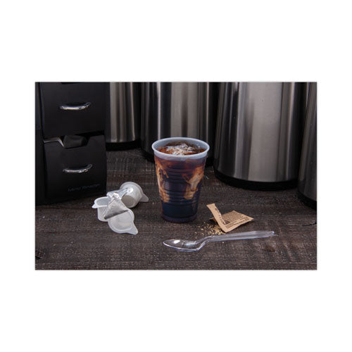 High-impact Polystyrene Cold Cups, 7 Oz, Translucent, 100 Cups/sleeve, 25 Sleeves/carton.