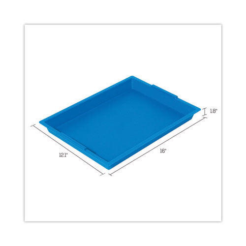 Little Artist Antimicrobial Finger Paint Tray, 16 X 1.8 X 12, Blue.