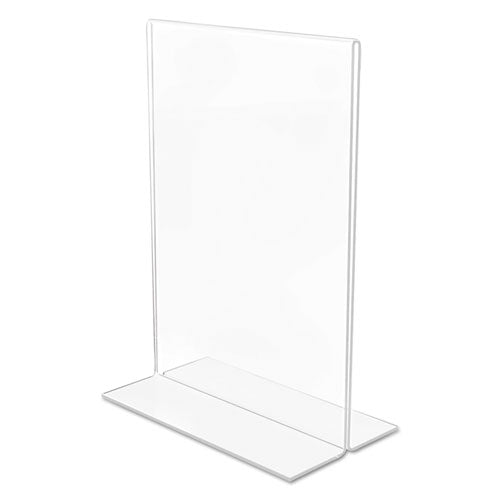 Classic Image Double-sided Sign Holder, 5 X 7 Insert, Clear.