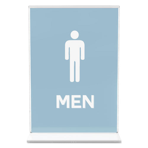 Classic Image Double-sided Sign Holder, 5 X 7 Insert, Clear.