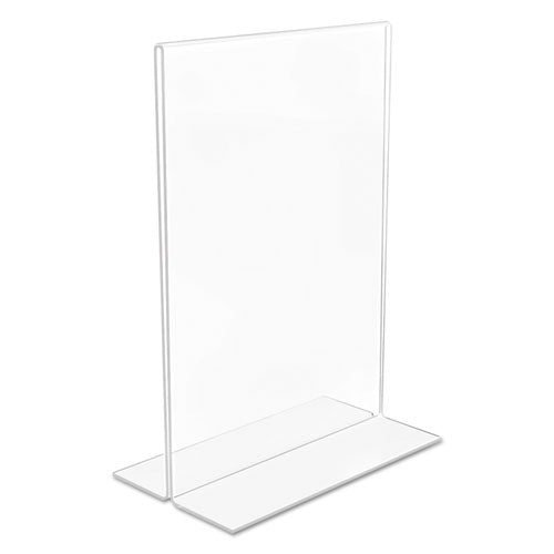 Classic Image Double-sided Sign Holder, 5 X 7 Insert, Clear.