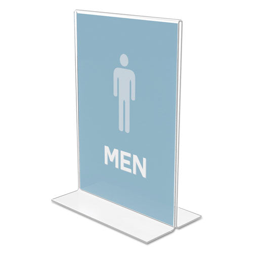 Classic Image Double-sided Sign Holder, 5 X 7 Insert, Clear.