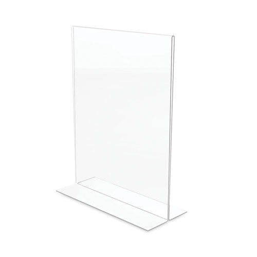 Classic Image Double-sided Sign Holder, 8.5 X 11 Insert, Clear.