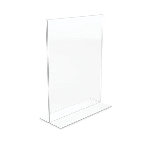 Classic Image Double-sided Sign Holder, 8.5 X 11 Insert, Clear.