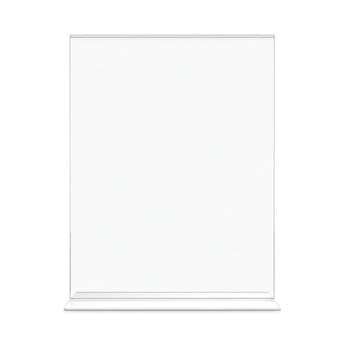 Classic Image Double-sided Sign Holder, 8.5 X 11 Insert, Clear.