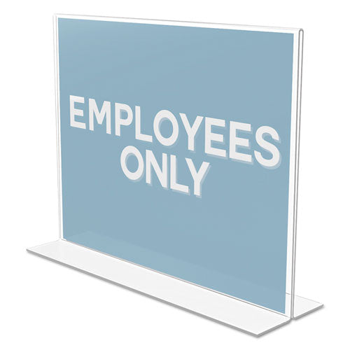 Classic Image Double-sided Sign Holder, 11 X 8.5 Insert, Clear.