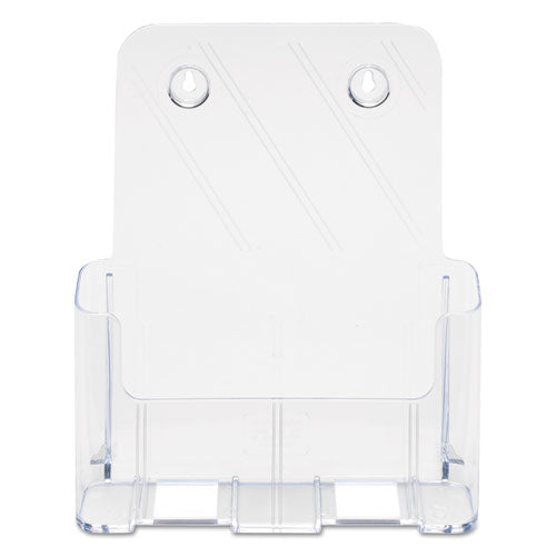 Docuholder For Countertop/wall-mount, Magazine, 9.25w X 3.75d X 10.75h, Clear.