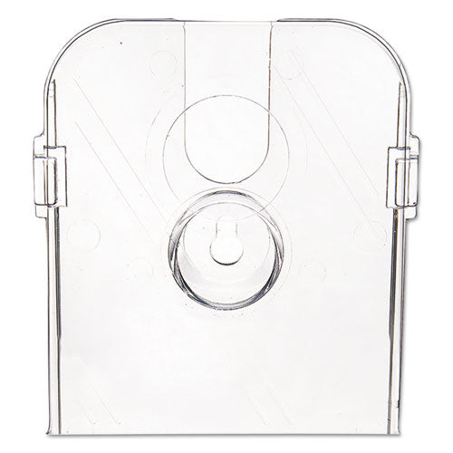 Docuholder For Countertop/wall-mount W/card Holder, 4.38w X 4.25d X 7.75h, Clear.