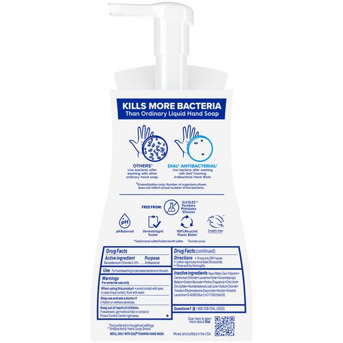 Antibacterial Foaming Hand Wash, Spring Water, 10 Oz Pump Bottle, 8/carton.
