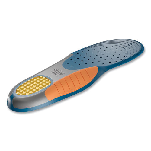 Pain Relief Orthotic Heavy Duty Support Insoles, Men Sizes 8 To 14, Gray/blue/orange/yellow, Pair.