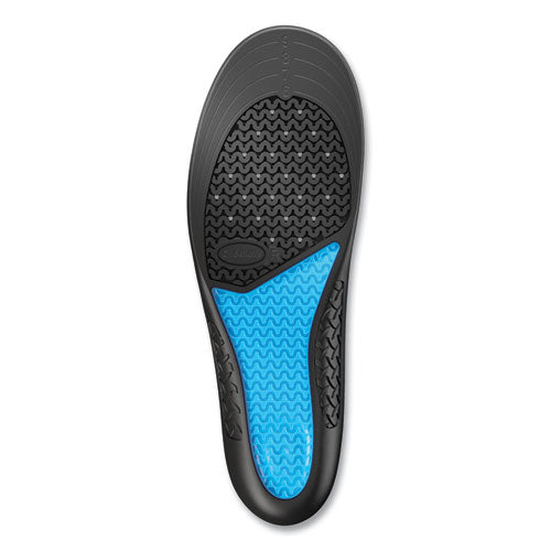 Comfort And Energy Work Massaging Gel Insoles, Women Sizes 6 To 11, Black/blue, Pair.