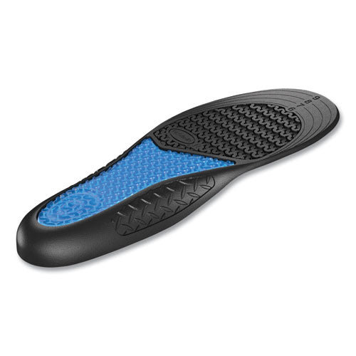Comfort And Energy Work Massaging Gel Insoles, Women Sizes 6 To 11, Black/blue, Pair.