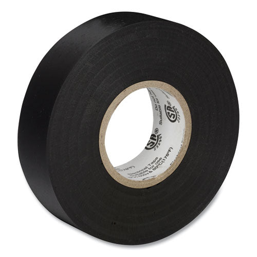 Pro Electrical Tape, 1" Core, 0.75" X 66 Ft, Black.