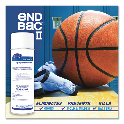 End Bac Ii Spray Disinfectant, Fresh Scent, 15 Oz Aerosol Spray, 12/carton.