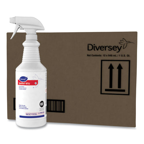 Spitfire Power Cleaner, Liquid, Fresh Pine Scent, 32 Oz Spray Bottle, 12/carton.