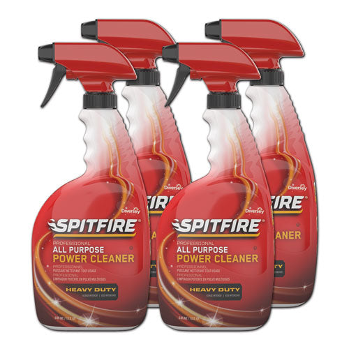 Spitfire All Purpose Power Cleaner, Liquid, 32 Oz Spray Bottle, 4/carton.