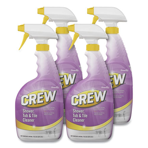 Crew Shower, Tub And Tile Cleaner, Liquid, 32 Oz, 4/carton.