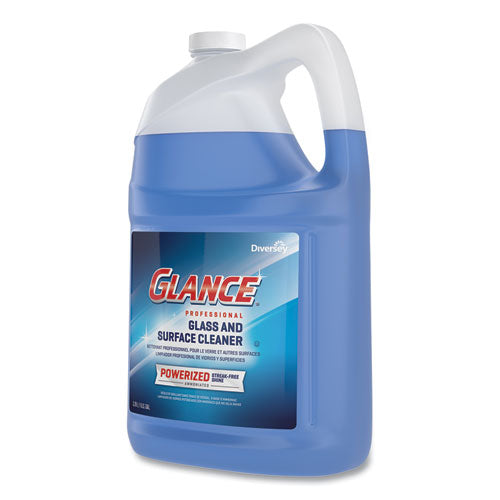 Glance Powerized Glass And Surface Cleaner, Liquid, 1 Gal, 2/carton.