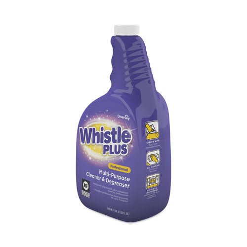 Whistle Plus Professional Multi-purpose Cleaner/degreaser, Citrus, 32 Oz Spray Bottle, 4/carton.