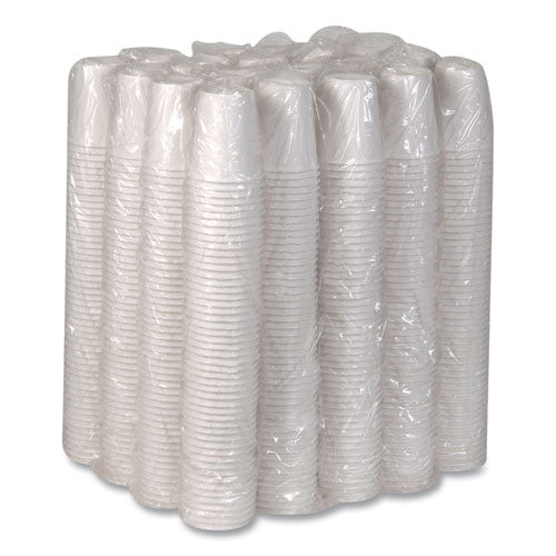 Paper Hot Cups, 10 Oz, White, 50/sleeve, 20 Sleeves/carton.