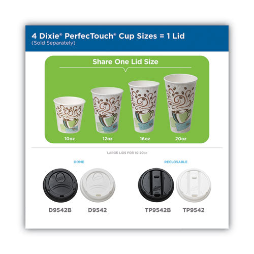 Perfectouch Hot/cold Cups, 12 Oz, White, 50/bag, 20 Bags/carton.