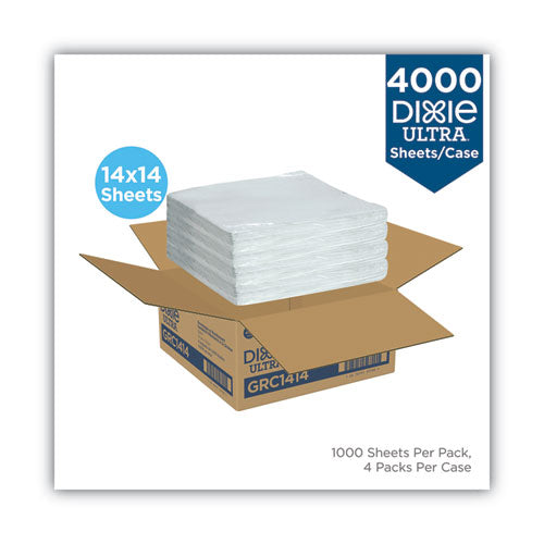 All-purpose Food Wrap, Dry Wax Paper, 14 X 14, White, 1,000/carton.